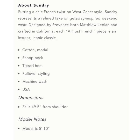 NWT Anthropologie Sundry Tiered Light Red Dress - Picture 3 of 8